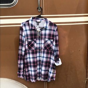 Plaid Button Up Women’s Casual